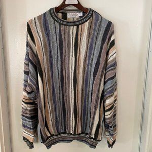 Vintage St. Croix Sweater/XL/Cotton /Crew Neck /Taupe, Brown, Blue, Grey/Pre-Own